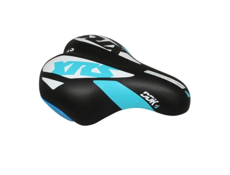 Sela deco azul-branca com carril de aço preto para crianças DDK XRS