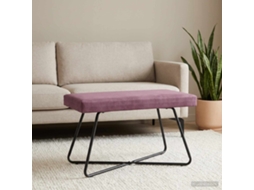 Vidaxl Banco Roxo 80 X 40 X 45 Cm Veludo