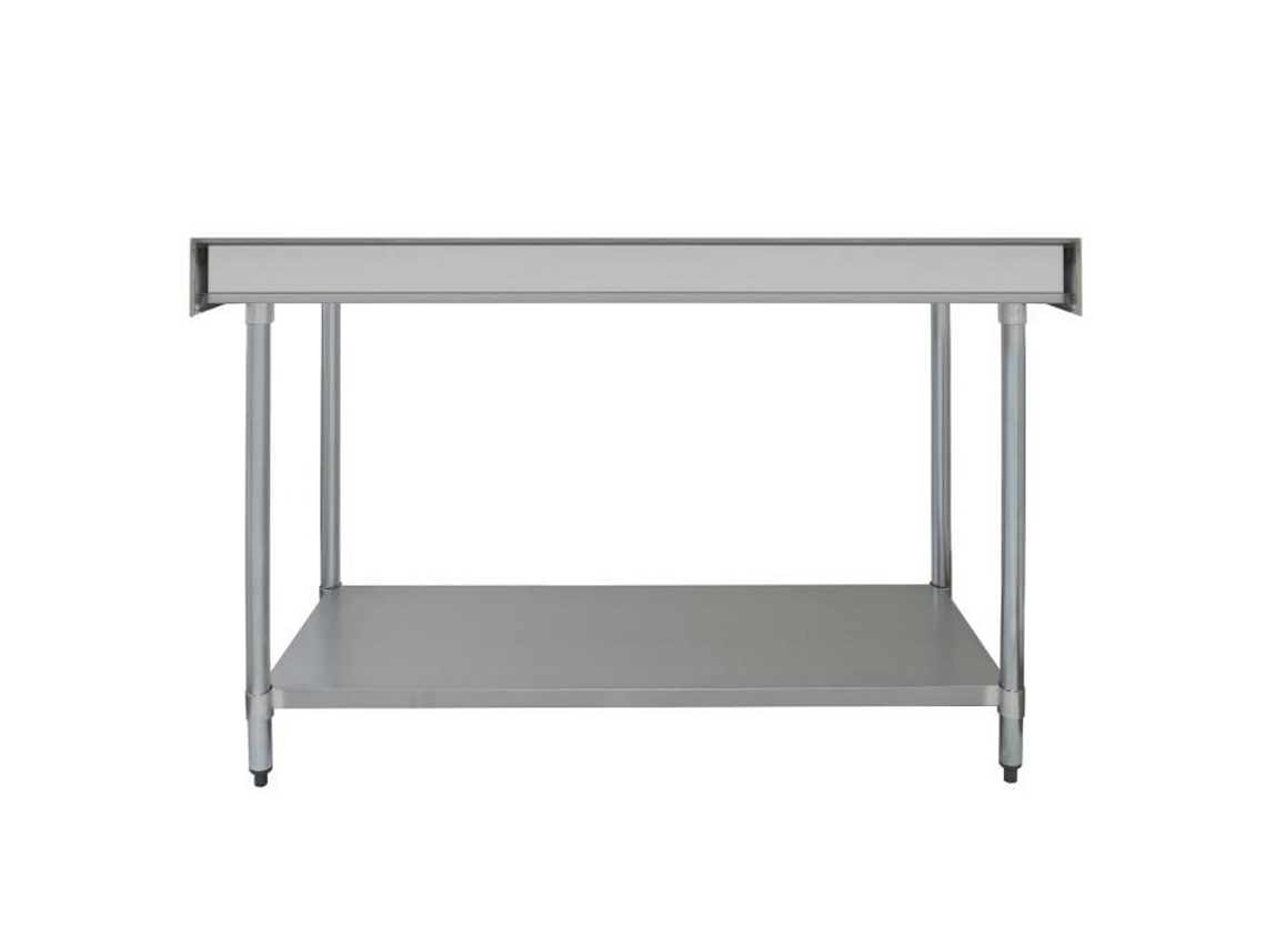 Conjunto de Mesa de Trabalho Apoio Cozinha Plano 1800Mm & Prateleira Extra 1800Mm Prateleira para Preparação Culinária Armazenamento