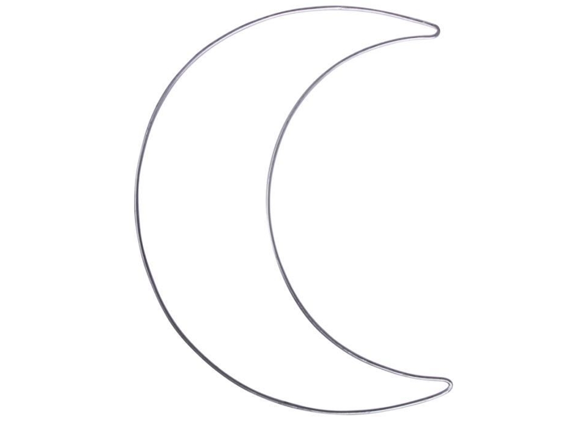 Forma de meia lua de metal - 19,5 x 25 cm
