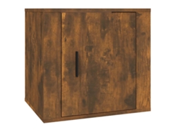 Bedside Cabinet, Bedside Cabinets Vidaxl Marrom Madeira Processada (n/a)