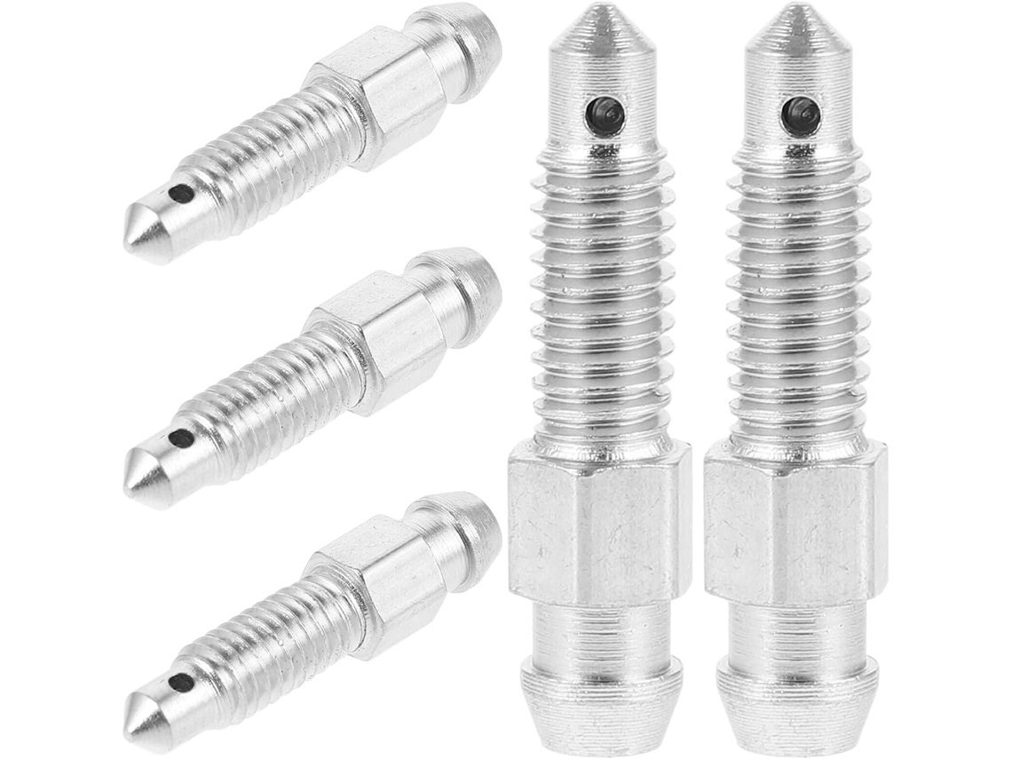 Lote De 5 Parafusos De Sangria Galvanizados M6x1 Para Motocicleta, Válvula Metálica Para Acessórios.