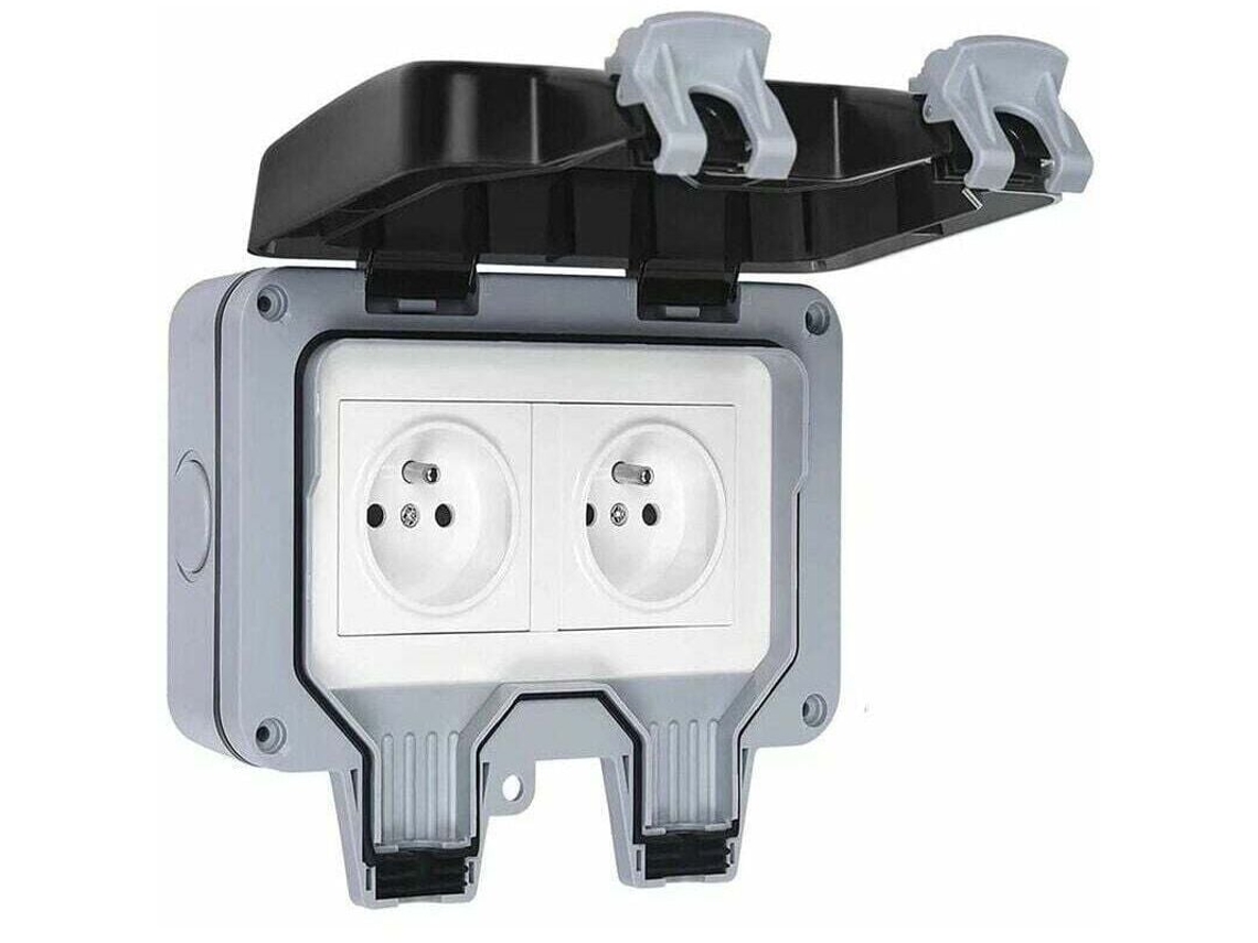 Tomada Dupla Externa À Prova D'água Ip66 16a, Rw BRILVIBERA