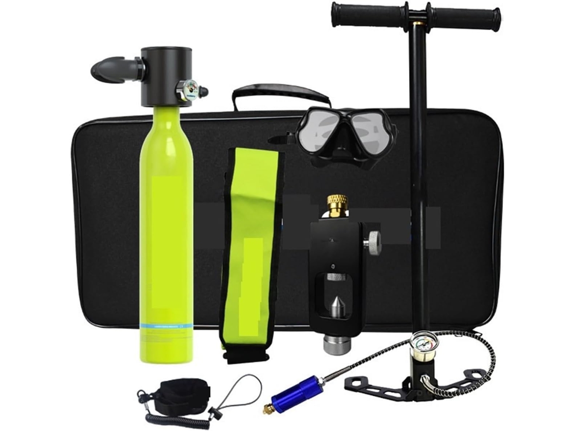 Mini Cilindro de Mergulho Autônomo 0,5l, Rebreather Portátil SFUSHOS