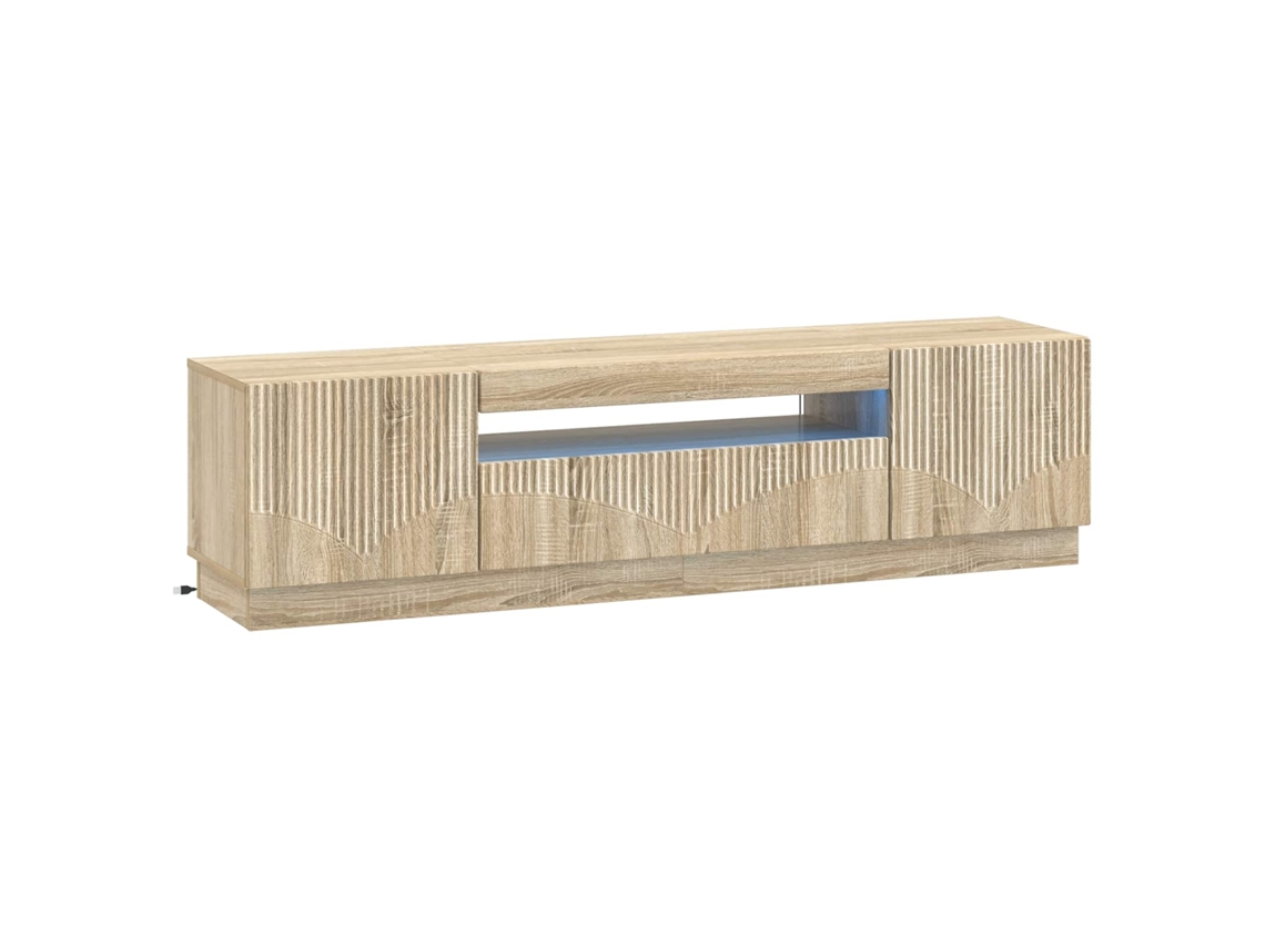 Vidaxl Gabinete De Tv Led Carvalho Sonoma Derivados De Madeira