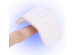 Lâmpada de Unha Uv Led Mini, Secador Portátil 2w para Cura de Esmalte de Unha em Gel com um Dedo