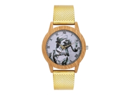 Reloj De Pulsera Casual De Moda Para Hombre Y Mujer Con Correa De Silicona Zhoulianfa (oro)