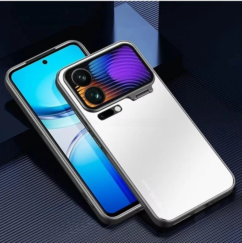 (prateado, Xiaomi 17 Pro Max) Capa De Celular Com Suporte Invisível, Capa Traseira Rígida Magnética À Prova De Poeira Para Carro.
