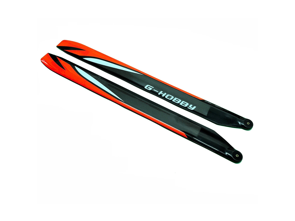 Par de Pás do Rotor Principal em Fibra de Carbono G hobby de 690 Mm/700 Mm para Helicóptero Rc Trex 700 Sab700 X7 (690 Mm/700 Mm) MDUG (690 Mm)