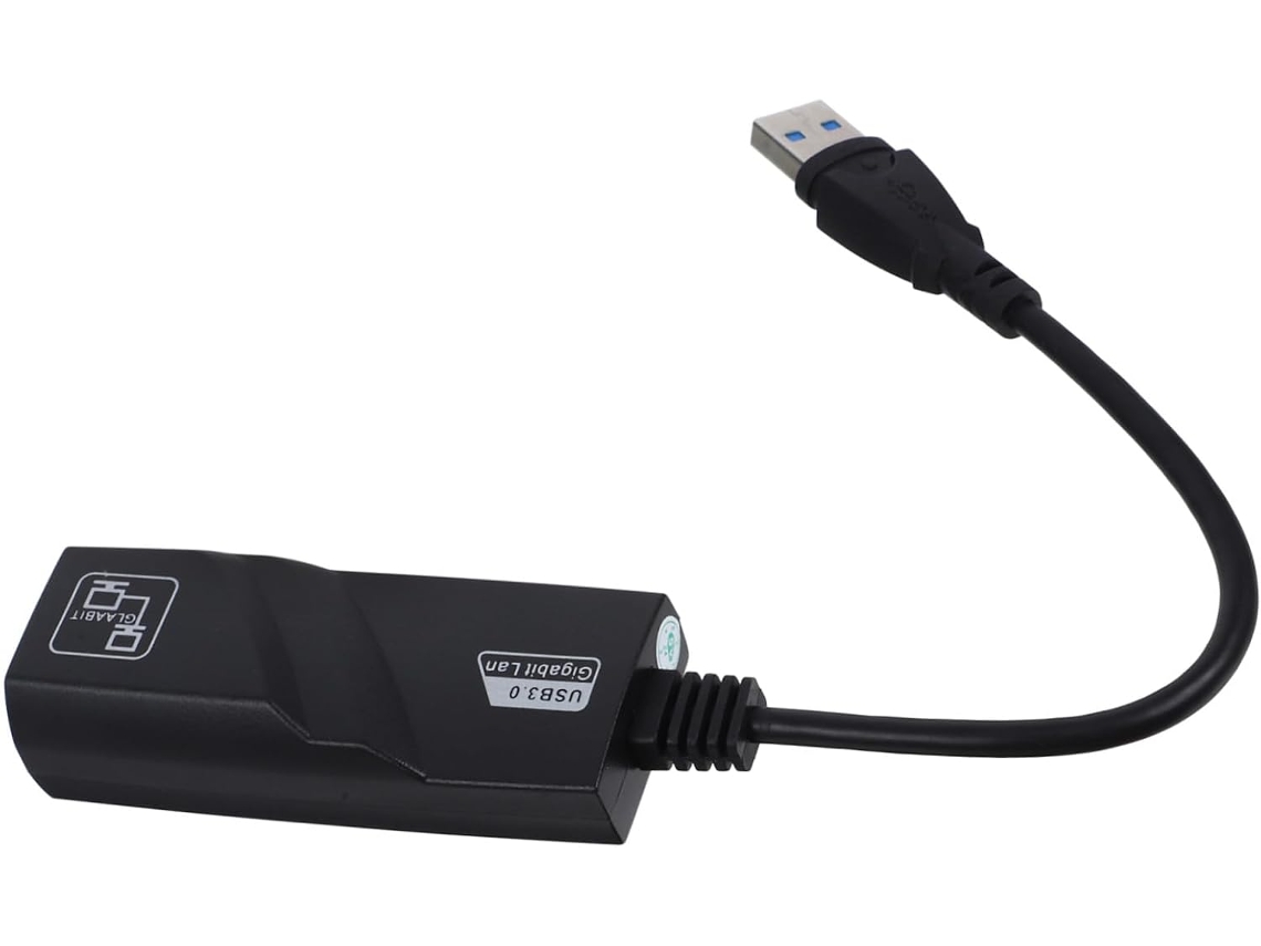 Lan Conexão Com Fio Em Laptop E Desktop, Design Compacto Preto