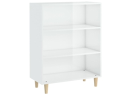 Maison Exclusive - Aparador 69,5x32,5x90 Cm Derivados De Madeira Branco Brilhante