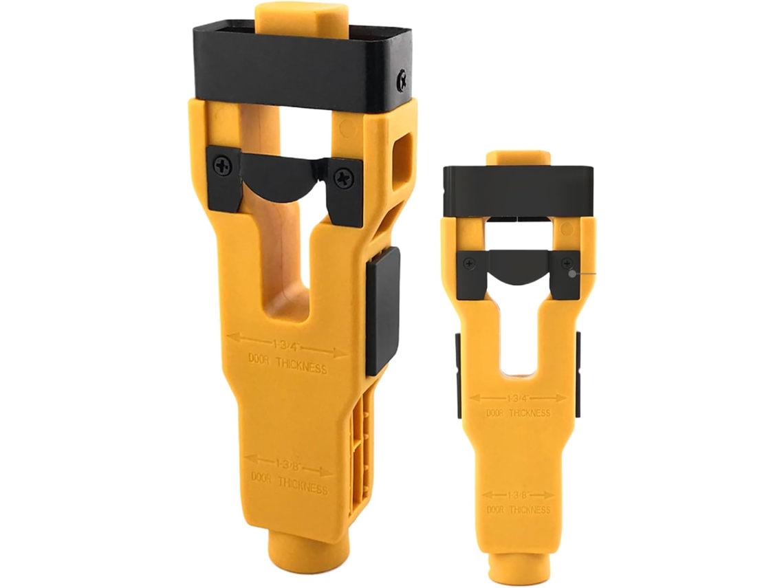 Kit De Fechadura Para Portas Quadradas Com Furadeira Furos.