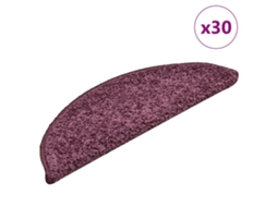 Vidaxl Tapetes De Escada 30 Peças 56x17x3 Cm Roxo Escuro Semicircular