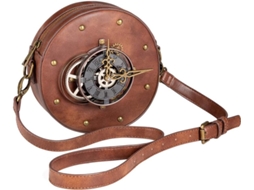 Bolsa De Ombro Redonda Estilo Steampunk, Bolsa De Ombro Gótica, Carteira Circular Punk Rock Para
