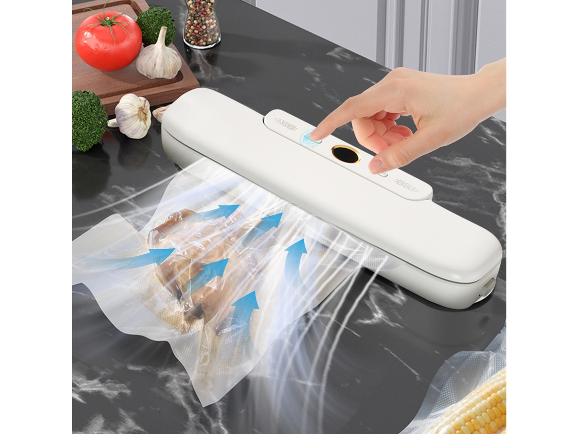 Seladora A Vácuo Automática Com 10 Sacos Térmicos - Sistema De Proteção E Armazenamento De Alimentos Frescos