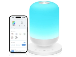 Máquina Som Bebé Yizhood 34 Sons Calmantes Ruído Branco App Controle Branco