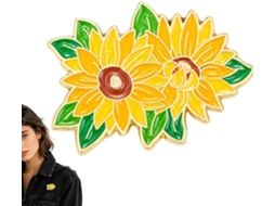 Broches Em Formato De Flor Para Roupas