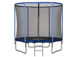 Trampolim de Jardim S/MARCA, rede de segurança, borda acolchoada, Ø244x240cm