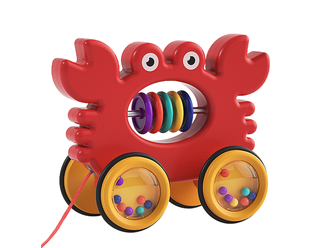 Brinquedo De Arrasto Animal Fofo Para Crianças Presente Aniversário 18+ Meses