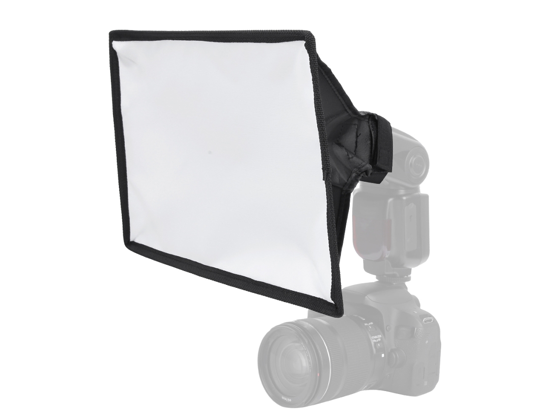 Difusor Softbox Universal 20 X 30 Cm para Flash de Câmera Speedlite AQUAFORGE