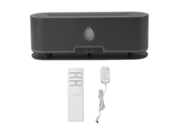 Laxiscreed Umidificador Com Luz De Chama, Gotas De Água Cavadas E Aromaterapia Para Casa Interior