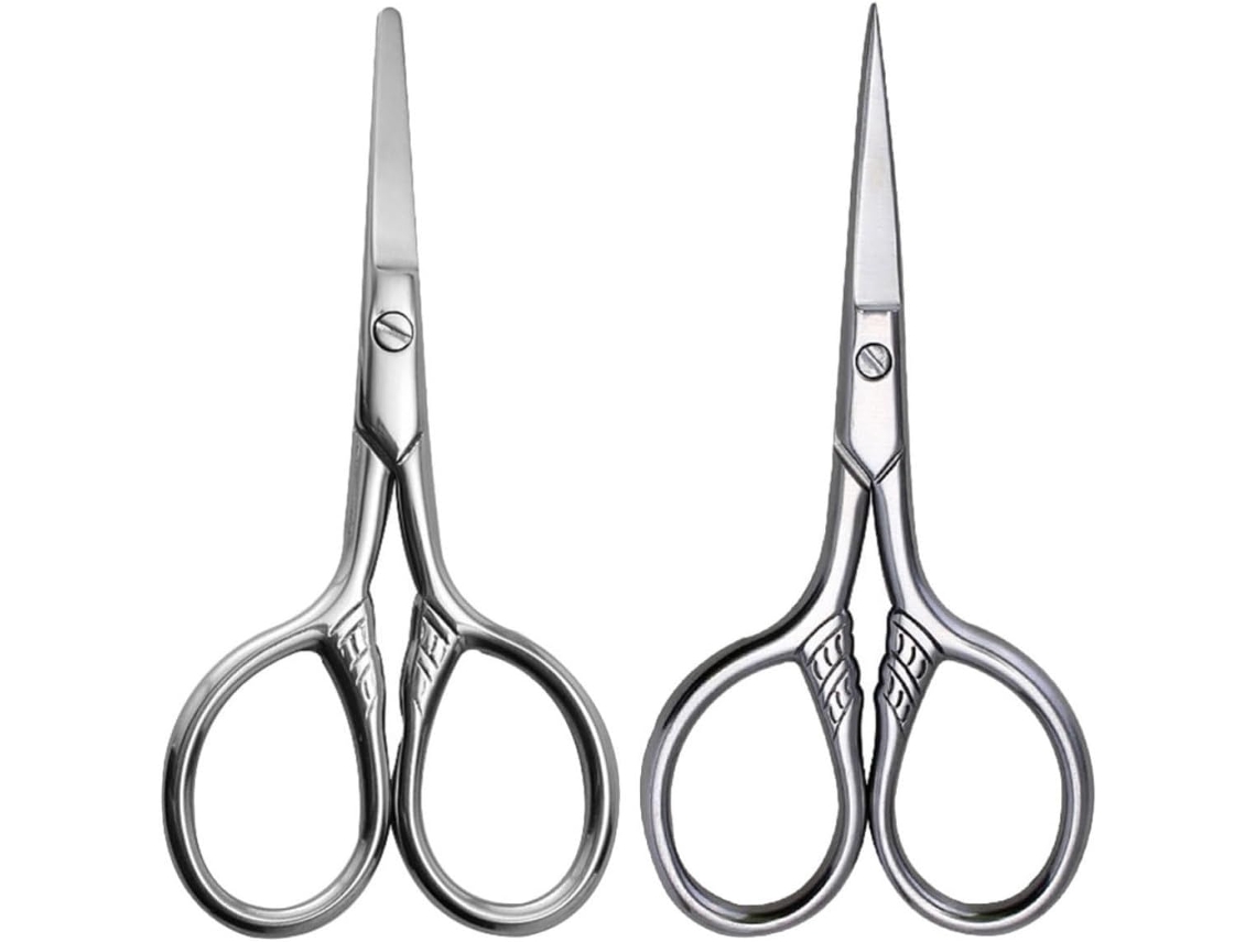 Armazenador ergonômico de 2 peças em aço inoxidável com lâminas confiáveis para corte.