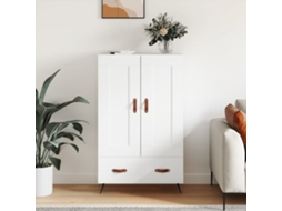 Vidaxl Aparador Alto 69,5x31x115 Cm Derivados De Madeira Branco