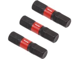 Conjunto De 3 Bits Hexagonais Ak8214 Para Ferramentas Elétricas, 6 Mm, 25