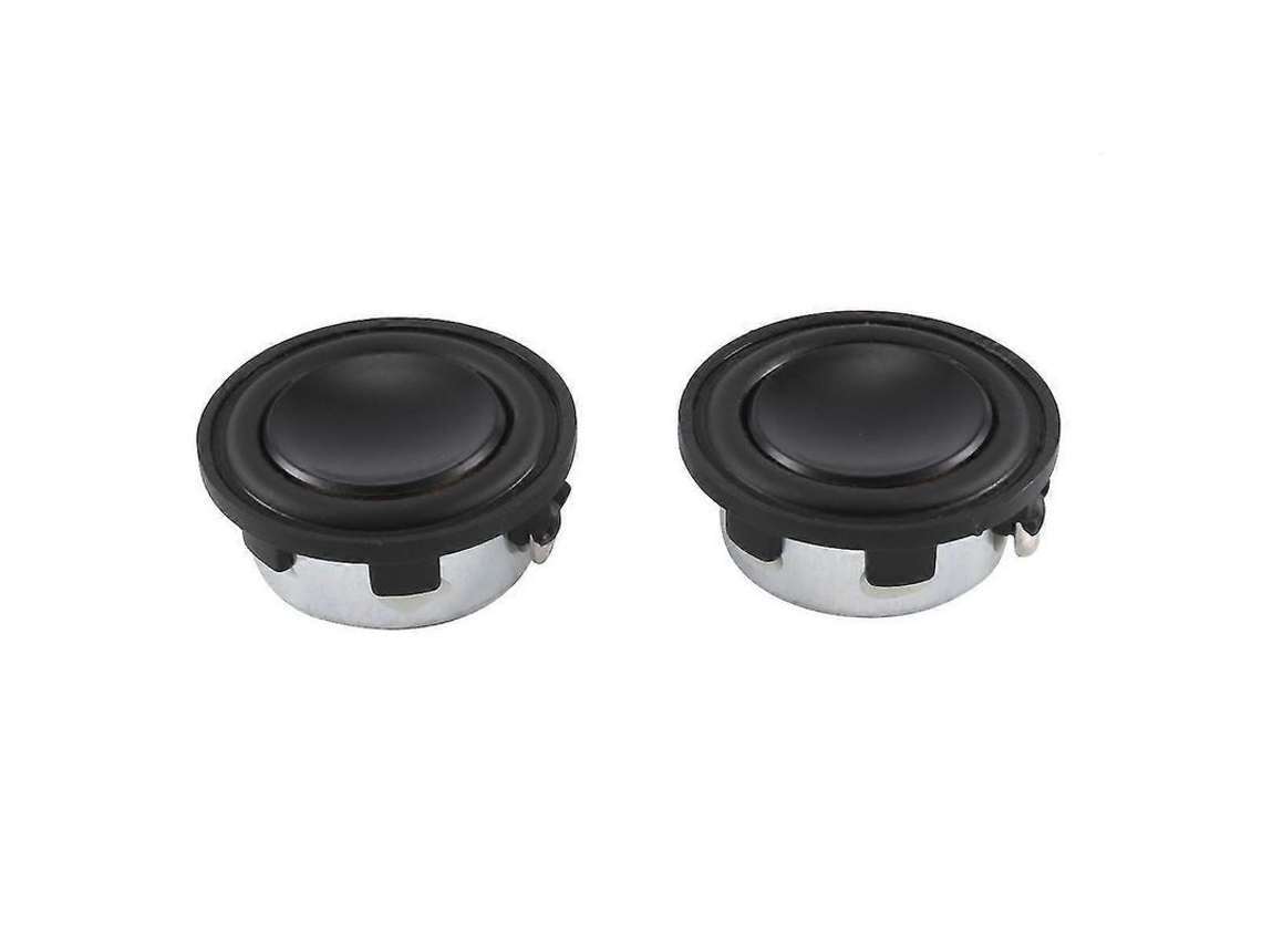 2026 2 Alto falantes Mini 1 Polegada 4 Ohmios 3w 28mm de Faixa Completa com Borda de Pu e Base de Alumínio