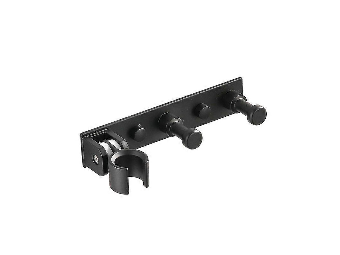 Lurelia Suporte Adesivo Para Chuveiro Plástico Preto 56,33cm 1 Unidade Ajustável Universal Autoadesivo Sem Furação
