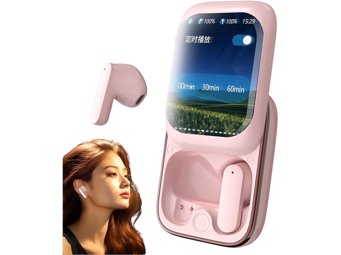Fones De Ouvido Com Tela Sensível Ao Toque, Cancelamento De Ruído, Fones De Ouvido Intra Auriculares Sem Fio