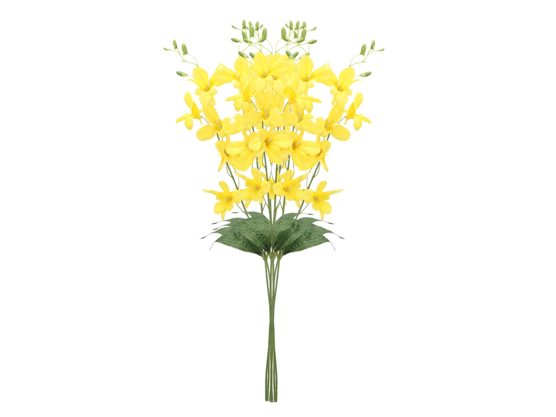 Orquídea Artificial Pequena Estilo Europeu para Decoração de Sala de Estar LAXISCREED