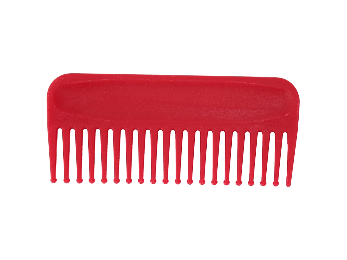 Pente De Dentes Largos Sem Cabo Para Desembaraçar Cabelo Úmido Ou Seco Para Salão E Lar Vermelho