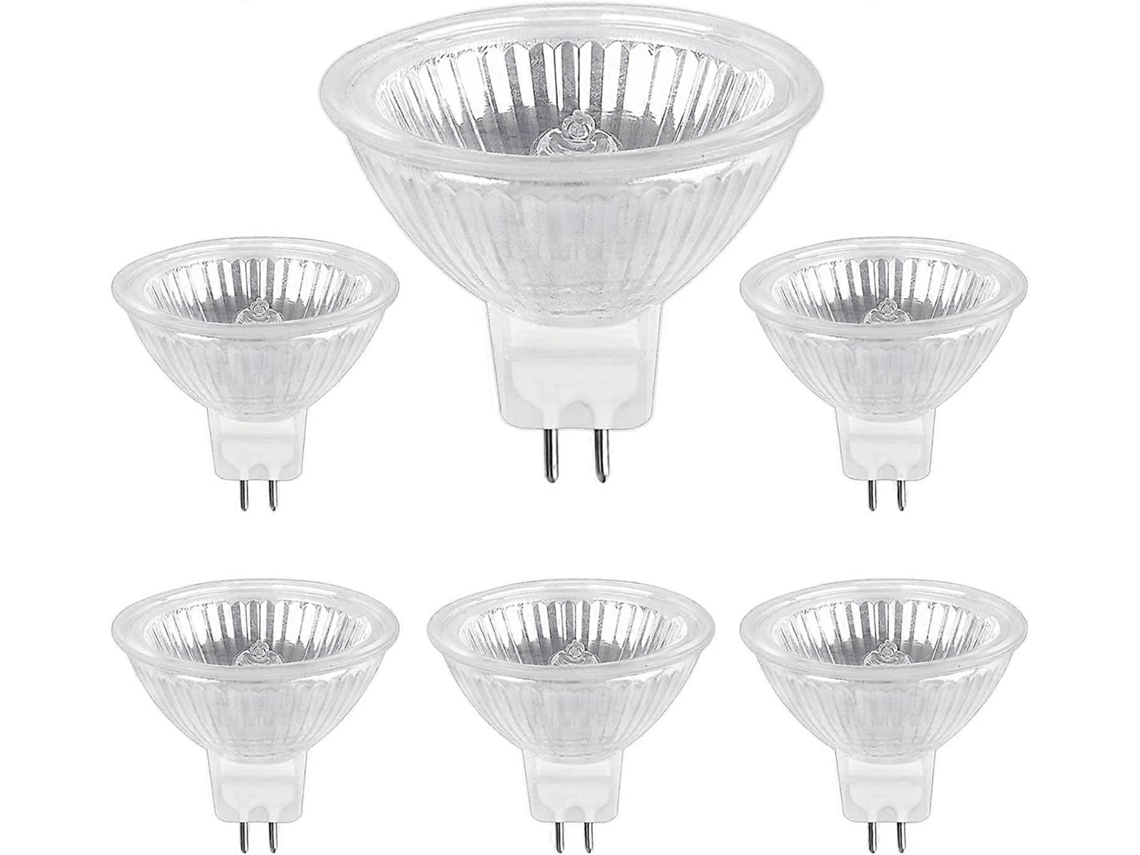 Rebe bombilla Halógena Gu5.3 35w 12v 400lm Branco Quente 2700k Regulável Foco Mr16 Pacote de 6