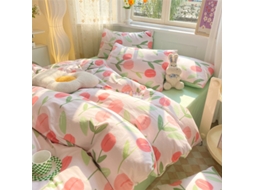 Conjunto de Capas de Edredão LUUCOZK Multicor - 4pcs
