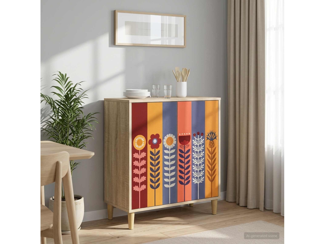 Vidaxl Buffet Essen Sonoma 69 X 33 X 75 Cm Derivados De Madeira