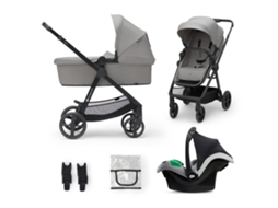 Carrinho de Bebé Kinderkraft NEWLY 3 em 1 com Assento 2 em 1, MINK PRO i-Size e Capota UPF50+