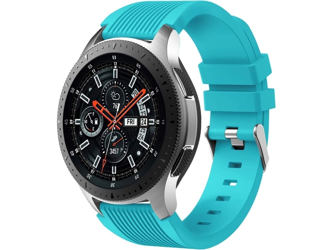 Pulseira De Relógio Lurelia Em Silicone Macio De 22 Mm Compatível Com Samsung Galaxy Watch 3 45 Mm/huawei Gt 2 46 Mm Turquesa