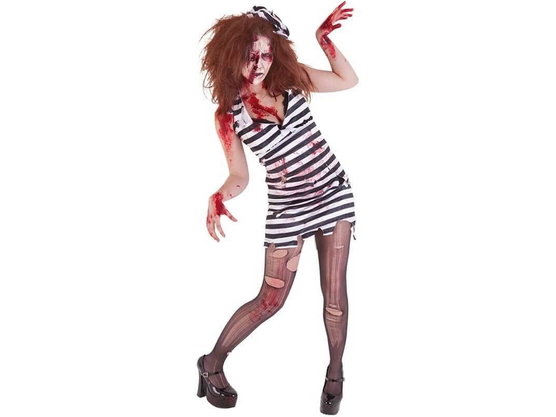 Fato de Mulher DISFRAZZES Prisioneira Zombie (Tam: M/L)