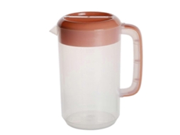 Jarra De Vidro Com Tampa E Alça, Grande Capacidade Para Chá Gelado, Limonada E Café Gelado.