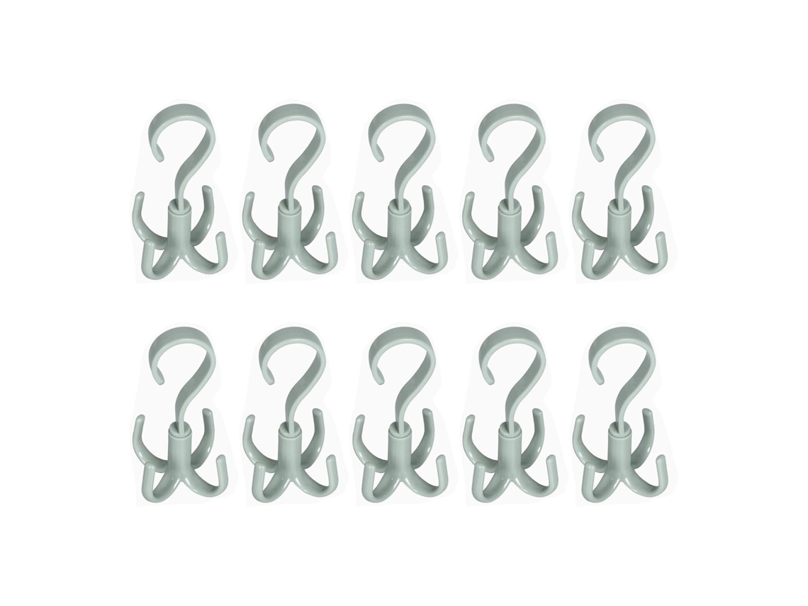10 Ganchos Rotativos de 4 Pontes S/MARCA