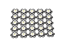25pcs Lâmpada Led Chip Fonte de Luz Branca 10000 15000k 3w 260 280lm