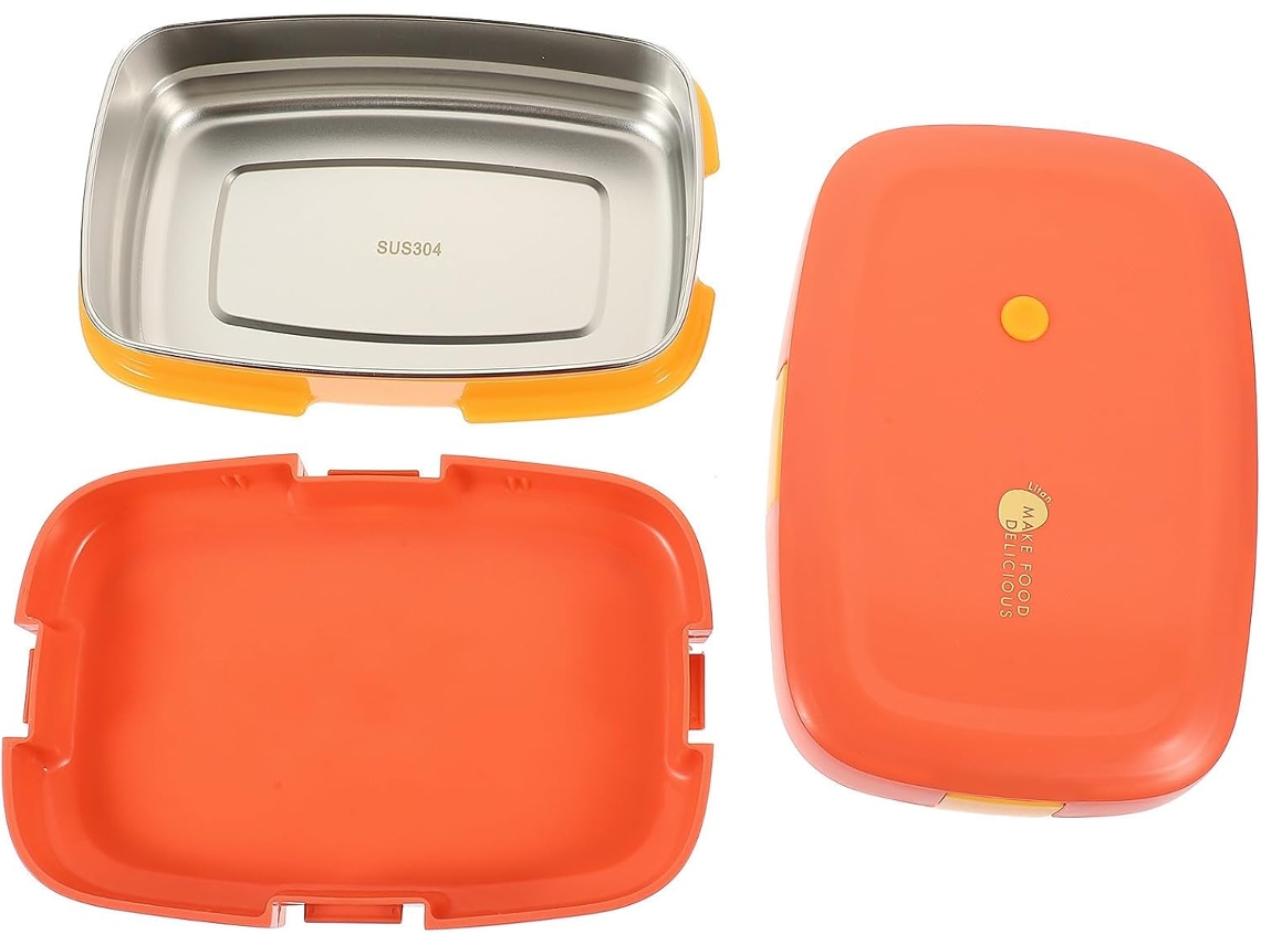 Lancheira Bento Childweet, Capacidade De 1 Litro, Aço Inoxidável E Silicone, Leve E Fácil De Guardar Para Servir