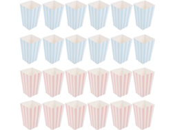 Conjunto De 24 Caixas Organizadoras Para Lanches, Baldes De Pipoca E Recipientes Para Festas, Ideais Para Noites De