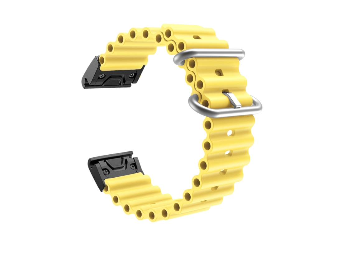 Bracelete para Garmin Fenix 6 Solar Ocean Amarelo