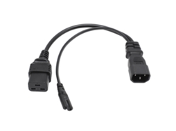Adaptador de energia EOOCOO (adaptador Y para dois conectores macho-fêmea)