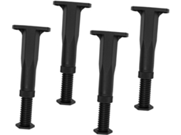 Sewroro Conjunto De 4 Pés Apoio Ajustáveis Para Cama, Pés De Suporte Central Para Móveis
