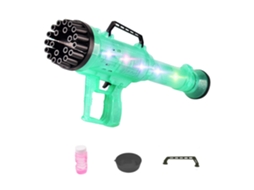 Ats máquina de Burbujas Eléctrica 21 Orificios Pistola Boom Burbujeadora Automática para Niños Niñas Adultos Juguete Exterior