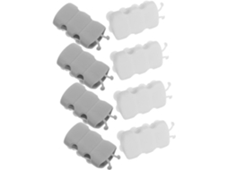 Kit De Suporte Para Chuveiro Nuobesty Com 8 Peças, Ventosas De Silicone, Sem Necessidade De Furar, Para Fácil Instalação