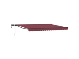 Conjunto 1 Toldo Manual Vidaxl Antracite Alumínio (4,5 × 3 M)